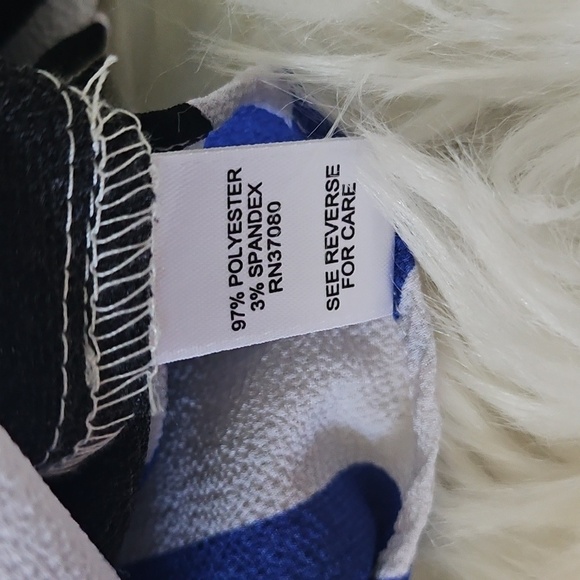 Cato Blue, Navy, and White Striped Popover Blouse - Picture 12 of 14